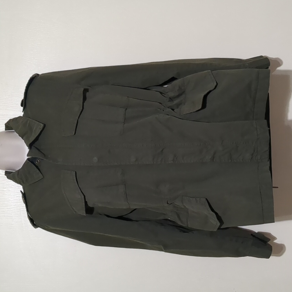 Zadig & Voltaire Kayak Bis jacket Military Green Skull Guitar Patch Women Sz M - Picture 5 of 12